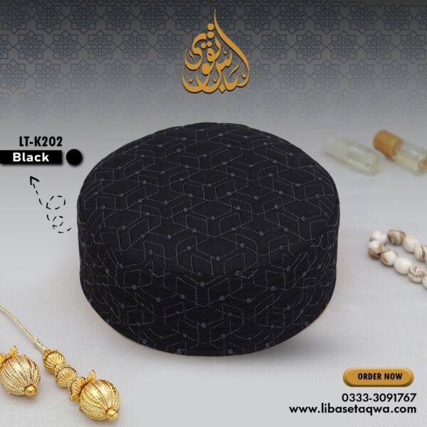 Libas e Taqwa -  Black Cap (LT-K 202)