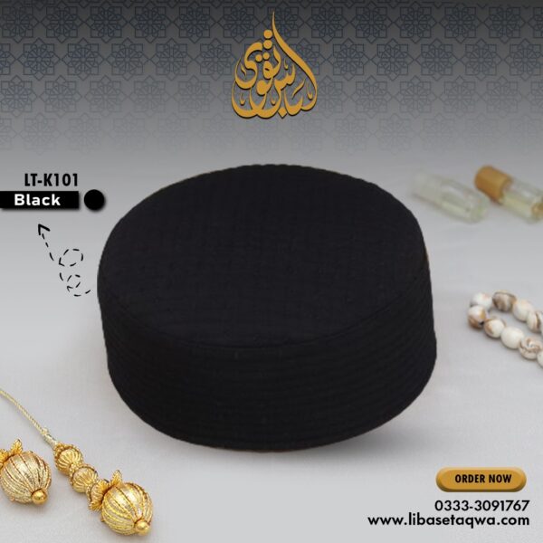 Libas e Taqwa -  Black Cap (LT-K101)