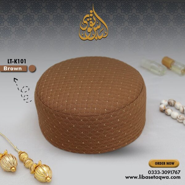 Libas e Taqwa - Dark Brown Cap (LT-K101) - Image 7