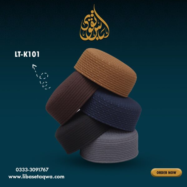 Libas e Taqwa -  Black Cap (LT-K101) - Image 3